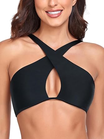 RELLECIGA Womens Criss Cross Bikini Top