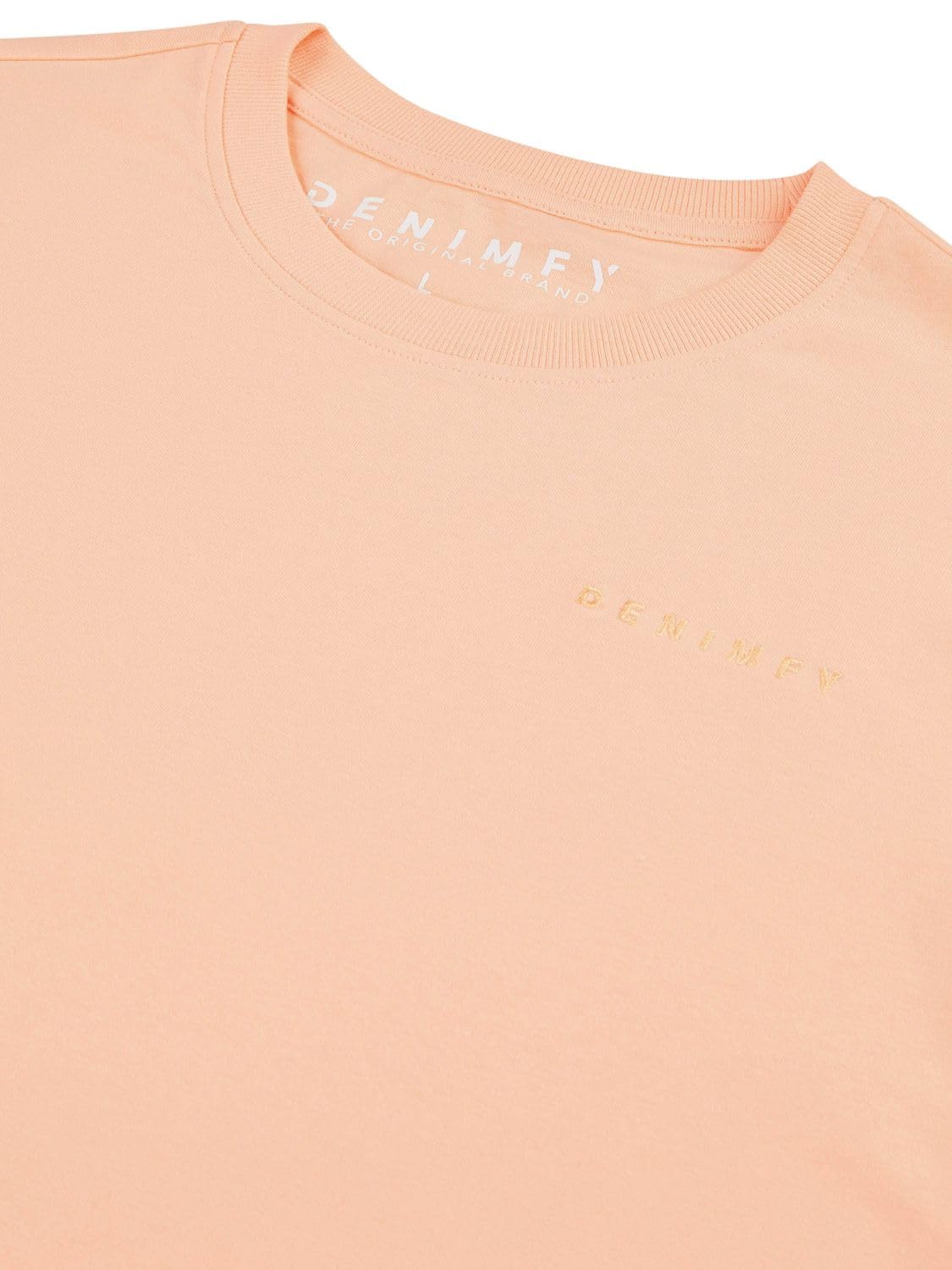 DENIMFY Tshirt Herren Regular Fit DFDiego 3er Set Pack Logo Stick Rundhals Kurzarm Sommer Tee Shirt, Größe:S, Farbe:Pack 4 (Yellow, Peach… – Ansicht 5