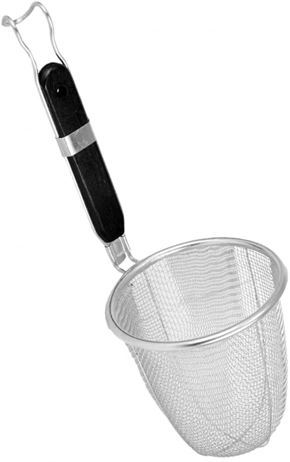 Cuchara de Filtro de Alimentos fritos Cesta de tamiz Inoxidable con Mango Utensilio de Cocina Colador de Fideos Colador Grande para Uso doméstico-14CM