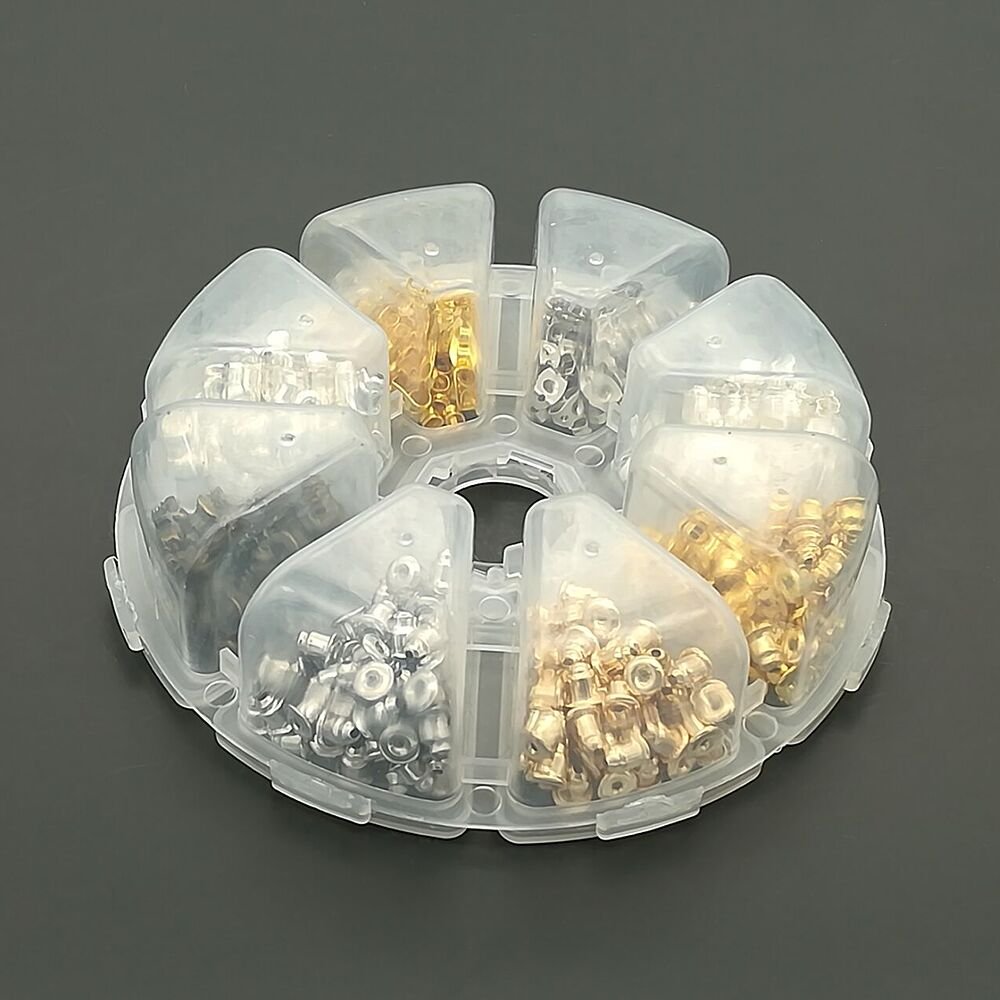 BornFeel Orecchini Chiusura 8 in 1 Kit Orecchino Schiene 400 Pezzi per