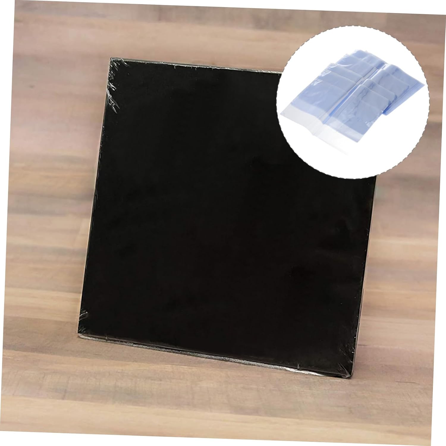 Ciieeo 1set PVC Shrink Wrap Bags Heat Shrink Film for Soaps Bath Present Baskets Food Packaging Food Grade Laminating Film Bags 100pcs