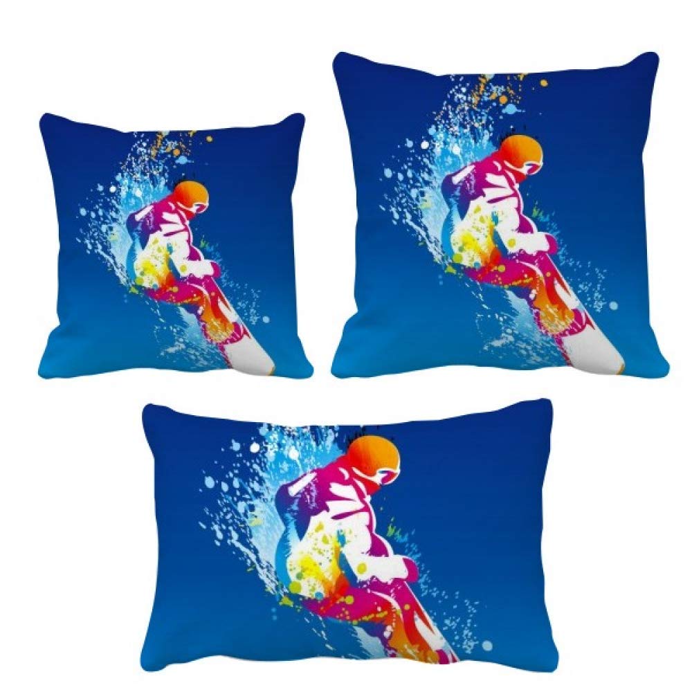 Housse de coussin de ski cadeau idéal sport hiver