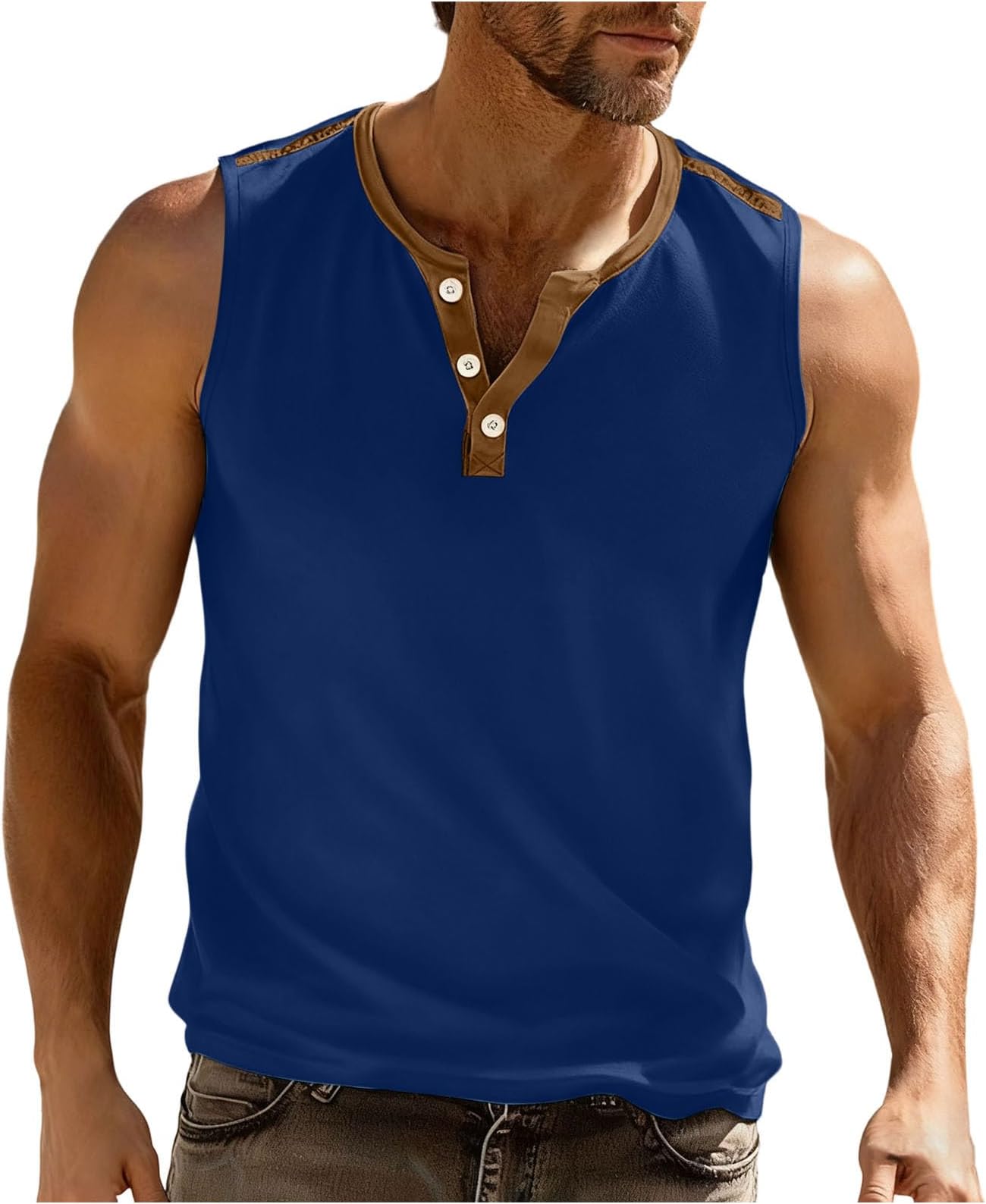 Vests for Men UK Fitness Vests Muscle Tee Summer T-Shirt Gym Activewear Training Tank Top Sports T Shirt Quick Dry Workwear Relaxed Clothes Breathable Sportswear Comfortable Clothing Easy Care Wear