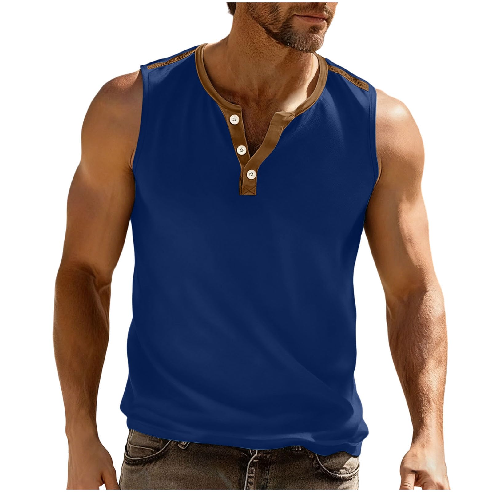 Vests for Men UK Fitness Vests Muscle Tee Summer T-Shirt Gym Activewear Training Tank Top Sports T Shirt Quick Dry Workwear Relaxed Clothes Breathable Sportswear Comfortable Clothing Easy Care Wear