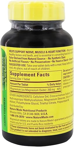 Miniatura 8 de Nature Made Nature Made Magnesio 5