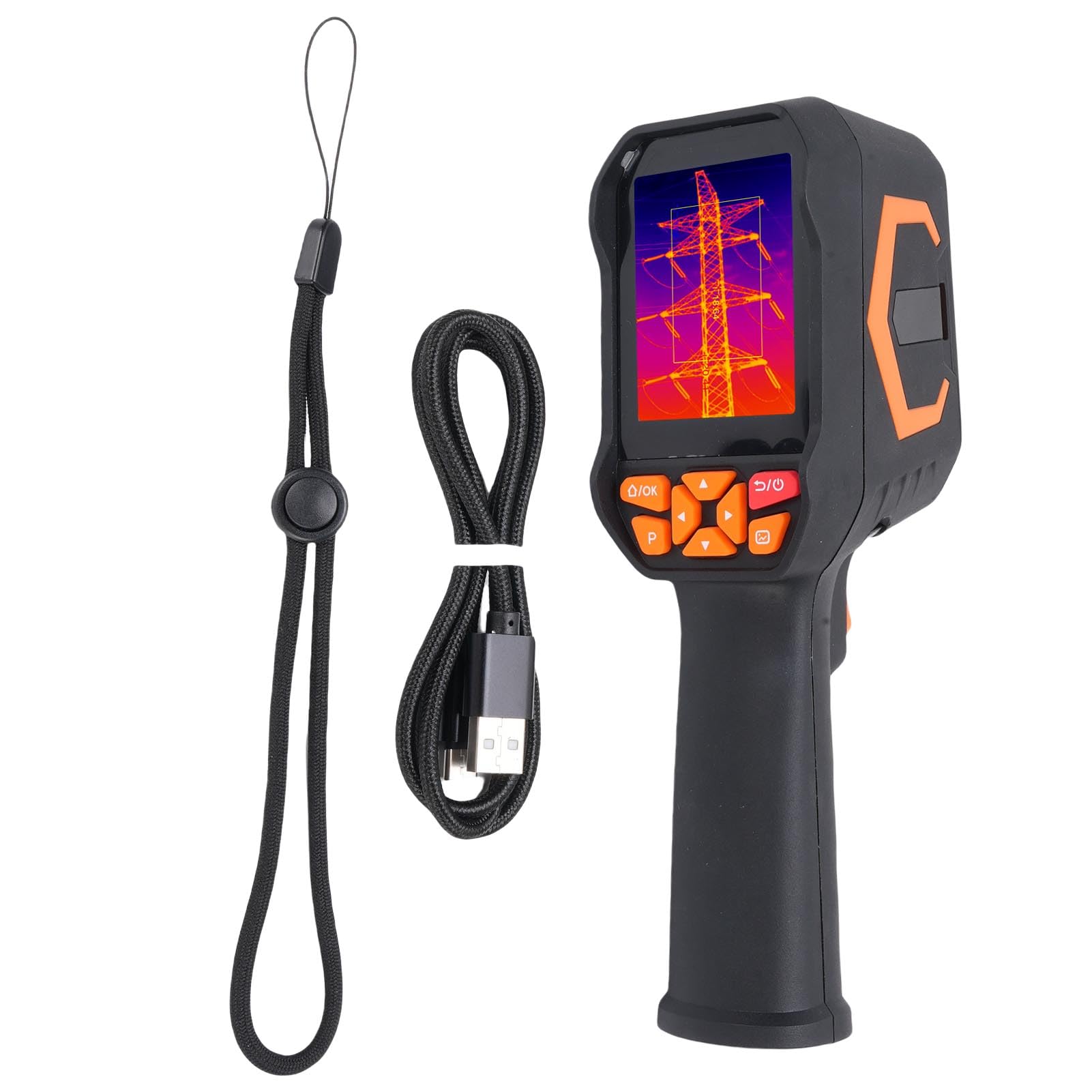 Sxhlseller 180x240 IR Auflösung Wärme Imagerkamera, -20℃ to 550℃ Hohe Genauigkeit, Handheld Infrarotkamera mit 4 GB Speicher und 8H -Batterie Für Fotovideo, Industrielle Elektrische
