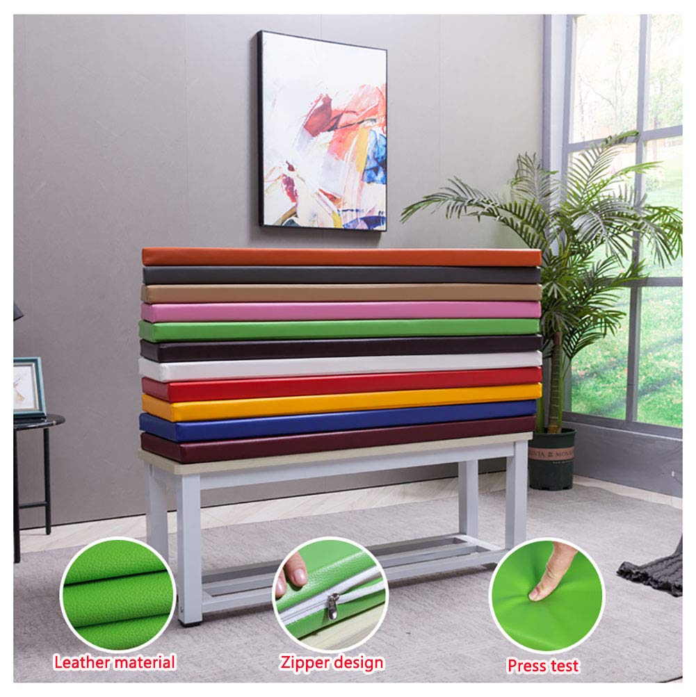 Cojín para Banco Exterior Cojines para Bancos De Jardín Interior Exterior Largo Cojín De Asiento Almohadillas para Garden Patio Banco De Césped O Swing
