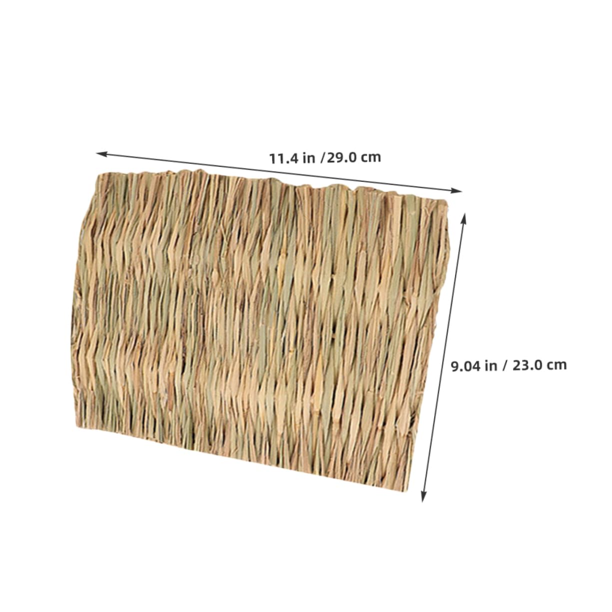 Milisten 2pièces Tapis De Foin Naturel pour Lapin Litière pour Petits Animaux Tapis De Lit pour Cage Lavable pour Animaux De Compagnie