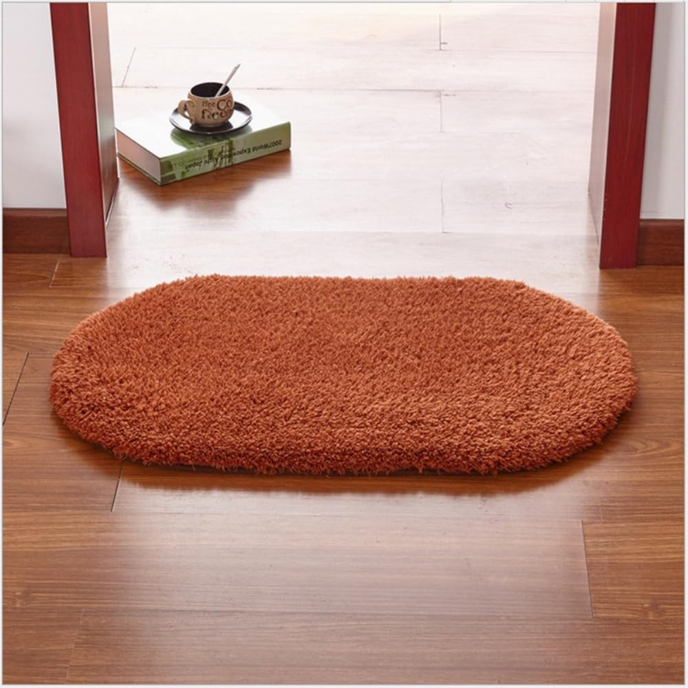 Alfombra de baño antideslizante de felpa y absorbente, 140 x 200 cm, suave para ducha, sala de estar, dormitorio, comodidad acogedora y alta absorción