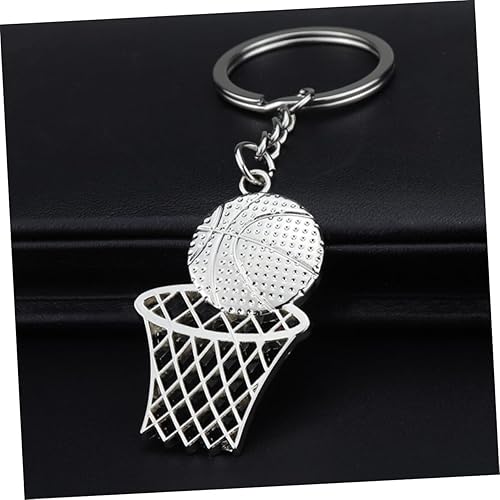 Miniatura 2 de Toddmomy Llavero de baloncesto con colgante de mochila de fútbol, llavero de acero, llavero de metal, llavero de fútbol, colgante de bola, llavero