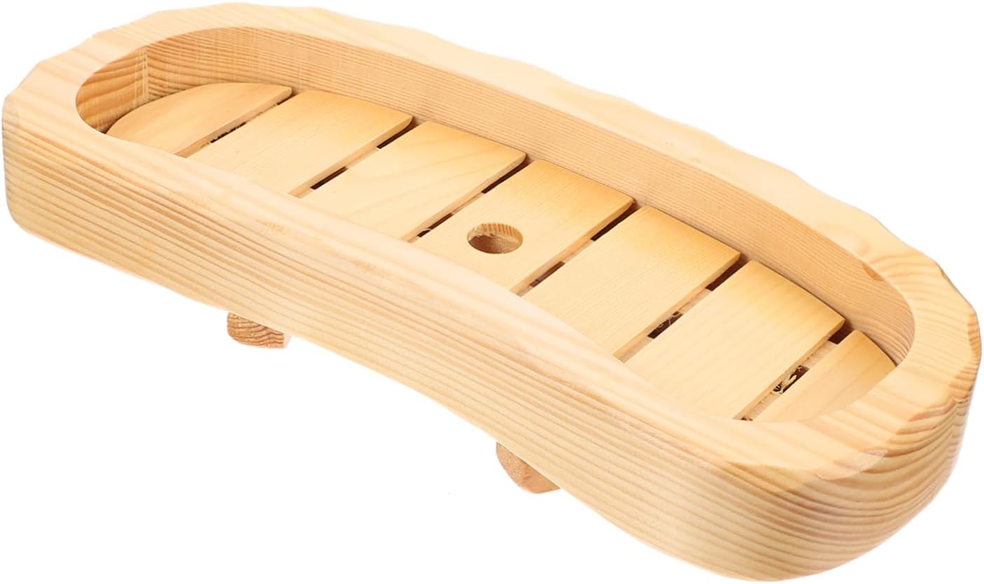 Ciieeo Wooden Sushi Plate Japanese Style Serving Tray Sushi Dish Food Service Hotel Quality