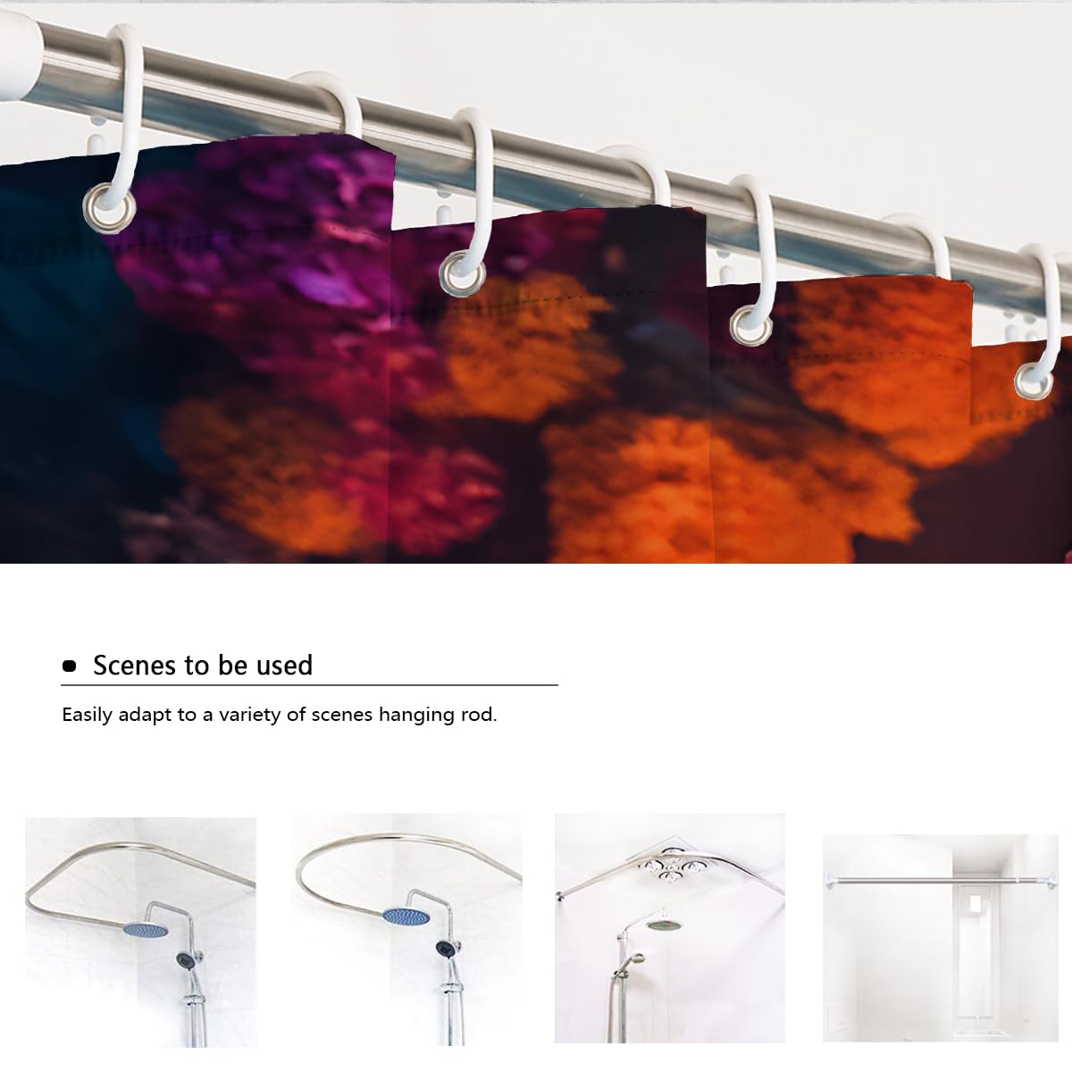Tende Doccia Scheletro Spettrale Gotico Halloween 200x200cm