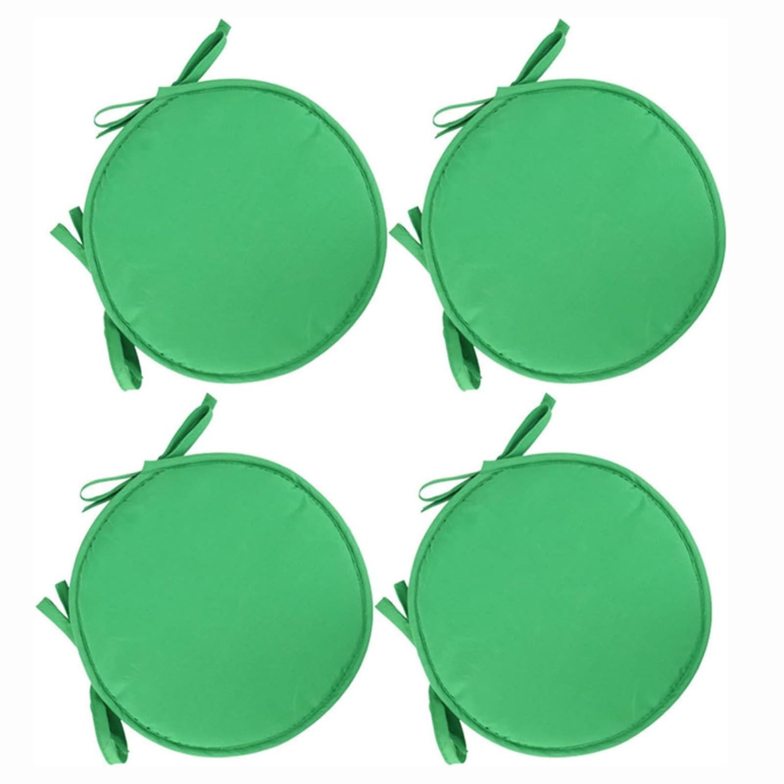 PIPOEI Round Bistro Chair Cushions Set of 2/4/6, Chair Pads with Seat Ties – 38cm, Soft Indoor Outdoor Chair Cushion Or Home Office And Patio Garden Furniture Decoration B-06