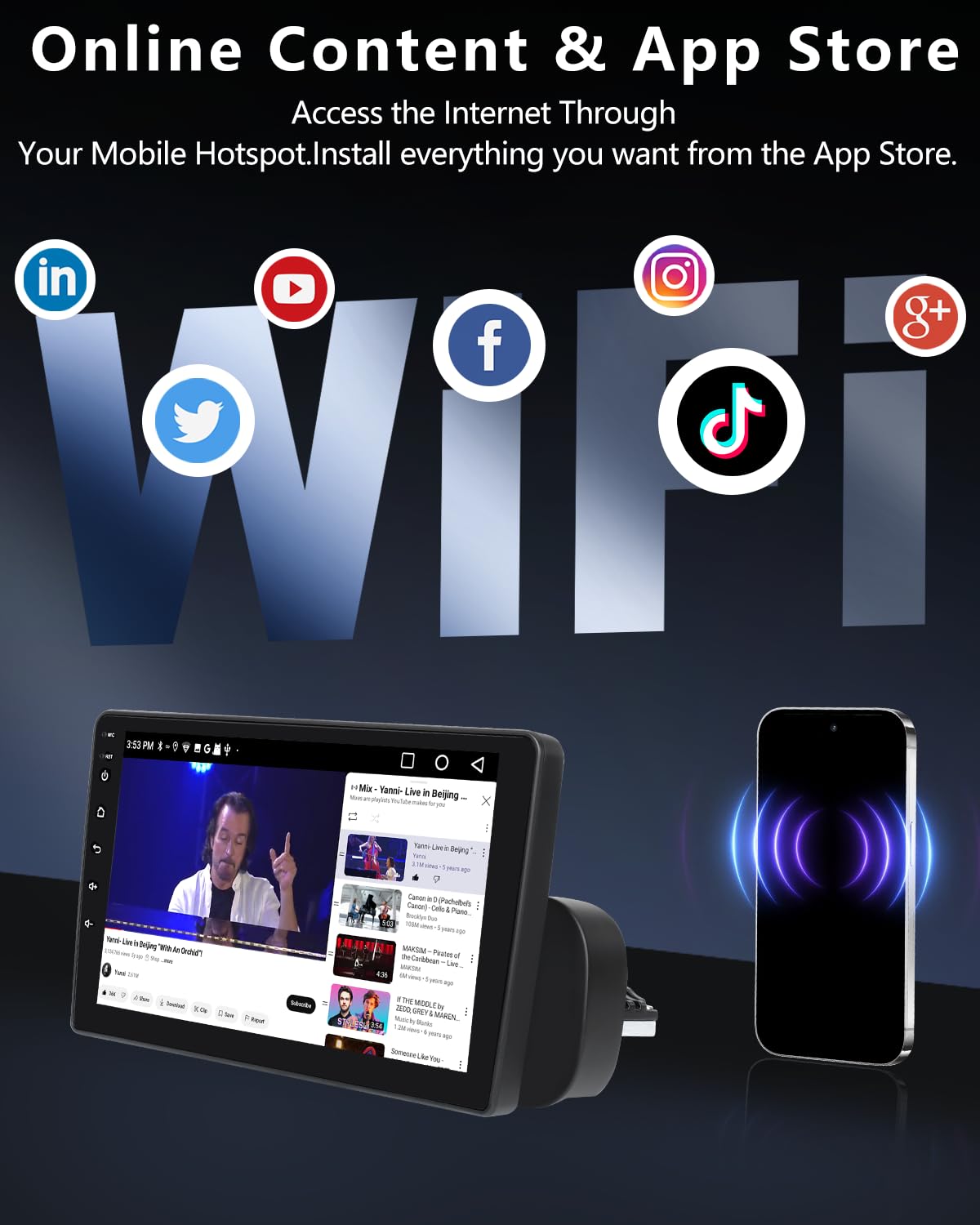 Autoradio 9 Pollici per Fiat Panda 319 (2013-2020) con Android Auto e CarPlay Wireless, RDS Car Radio Bluetooth Android Stereo con Telecamera Retromarcia/Mic/CANbus/WiFi/App Store 2G+32G
