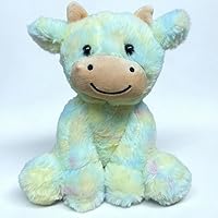 Vista 12 de Juguete de peluche de vaca de vaca de 11.8 pulgadas para niñas y niños (soporte vaca marrón1)