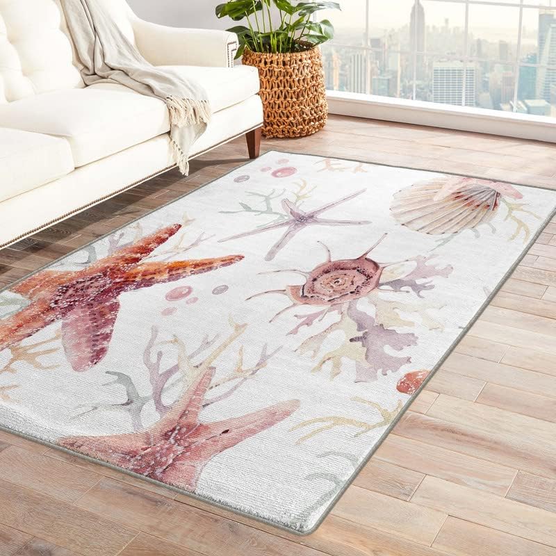 Miniatura 12 de Alfombras lavables para entrada, sala de estar, dormitorio, alfombra de peces y decoración del hogar, alfombra de área de pesca de 2 x 3 pulgadas