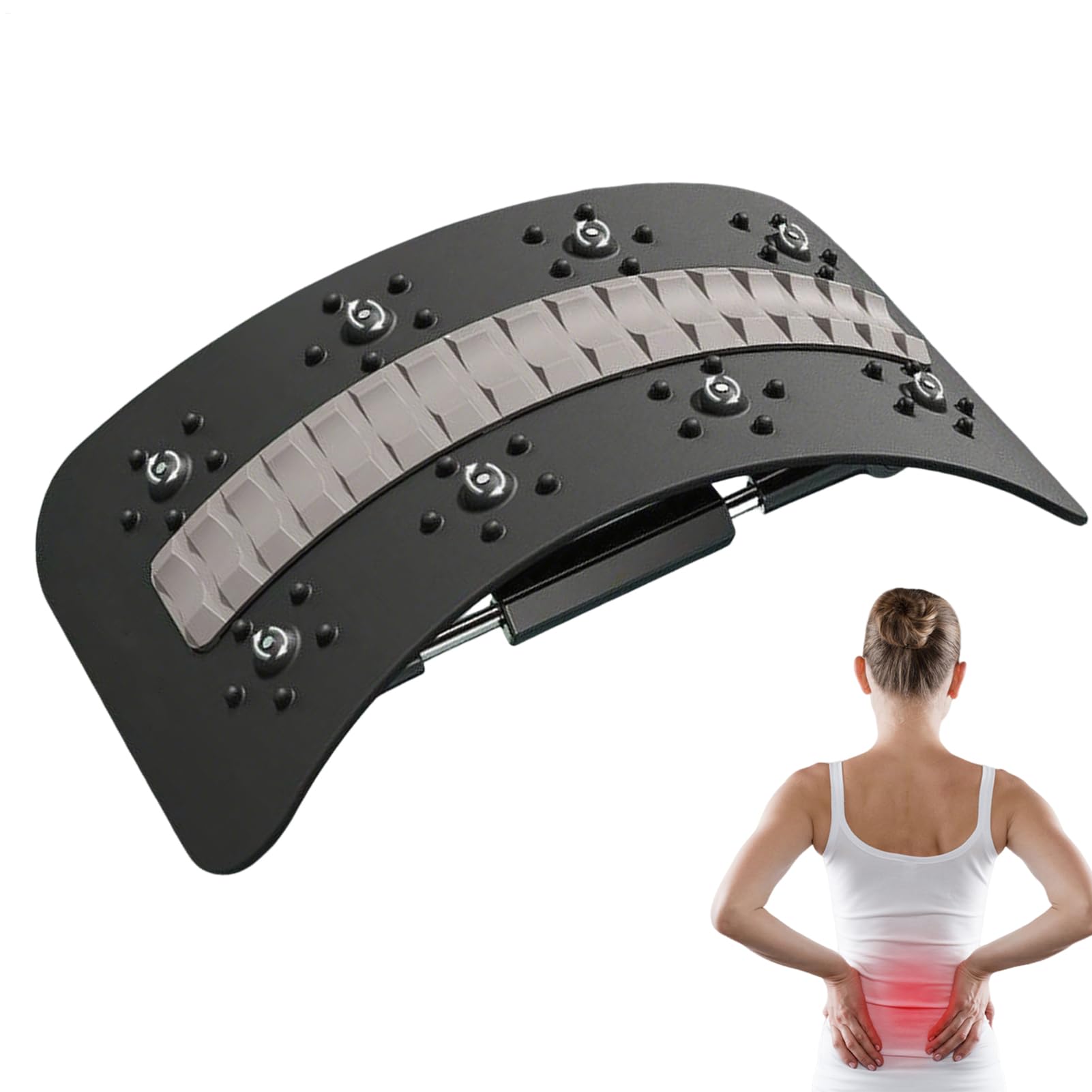 Lendenstütze Brett,Mehrstufiges Rückenstretchgerät Mit Wirbelsäulenunterstützung | Fitness Equipment Zur Wirbelsäulendehnung Für Zuhause Wohnzimmer Schlafzimmer Büro Und Gym