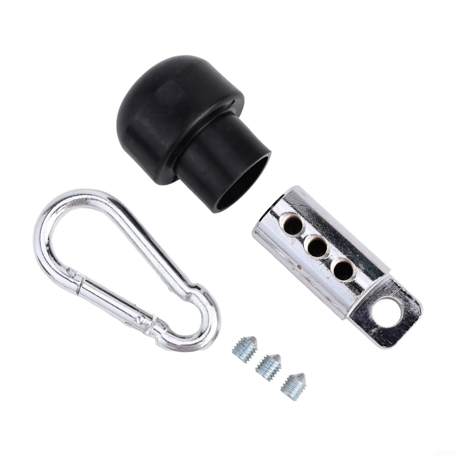 Tappo e connettore per cavo da palestra, terminale a sfera in gomma con anima in acciaio, vite esagonale per cavi di diametro 5-6 mm, accessorio per attrezzature per il fitness (1 set)