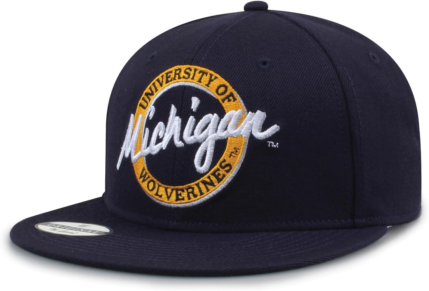 The Game NCAA Unisex-Adult NCAA Licensed, Michigan Wolverines Flat Brim Snapback Hat - Image 2