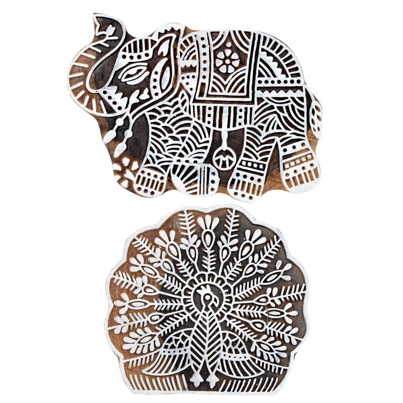 See full amazon price history chart for TwoGrams | Big Size | 5 inch | Set of 2 | Elephant & Peacock Wooden Blocks Stamps for Fabric Saree Border Scrapbook TwoGrams | Big Size | 5 inch | Set of 2 | Elephant & Peacock Wooden Blocks Stamps for Fabric Saree Border Scrapbook (B09X2Y4W4R) Amazon Price History, Amazon Price Tracker