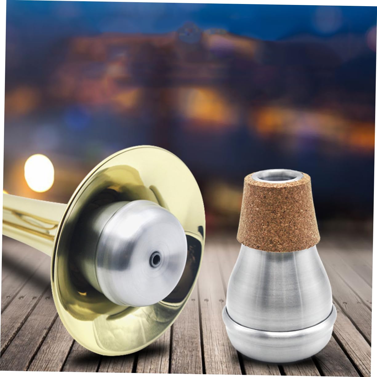 Sordina per Tromba Silenziosa in Alluminio, Dispositivo Mute per Migliorare Intonazione e Qualità del Suono, per Musica Jazz