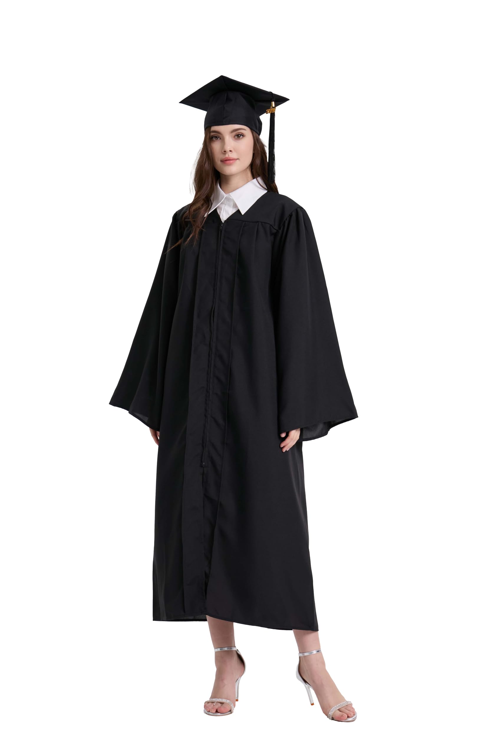gradois Unisex Matte Graduation Cap and Gown 2026 Tassel Set for High School &College Graduates