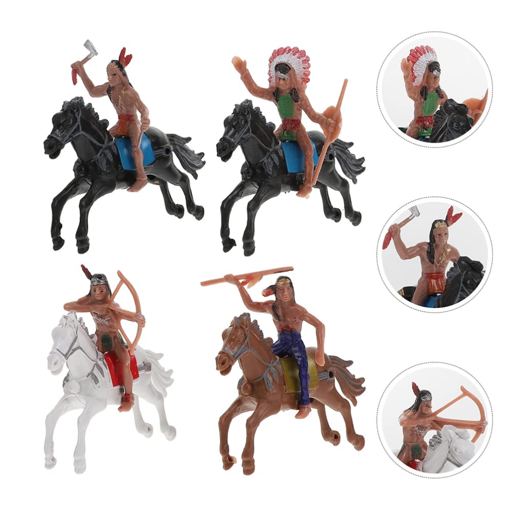8pcs Indiens Figurines en plastique Playset Équitation Figure Toy Toy 8pcs Indiens Figurines en plastique Playset Équitation Figure Toy Toy