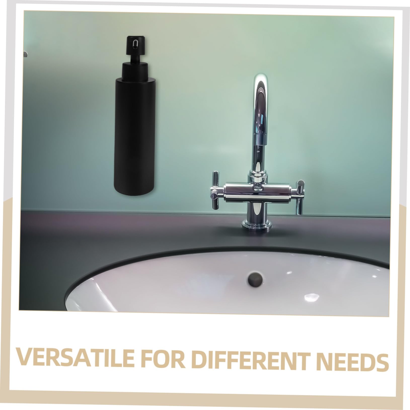 ERINGOGO Dispensador de Jabón Recargable de Acero Inoxidable Montado Pared con Bomba Manual para Baño y Cocina Diseño Duradero y Ahorro de Espacio