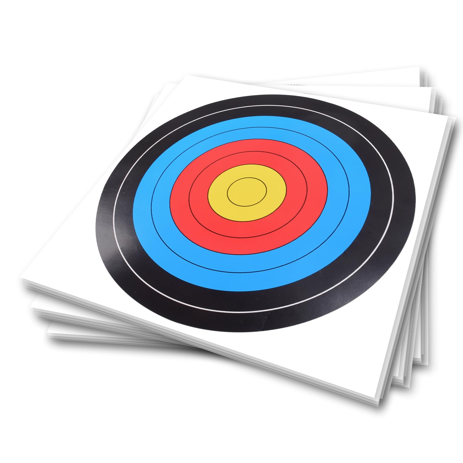 20 Sheets Bullseye Archery Target,Standard Archery Shooting Targets Paper 10 Rings Targets Face Accessories for Hunting Shooting Training Practice(21.5x21.5cm)