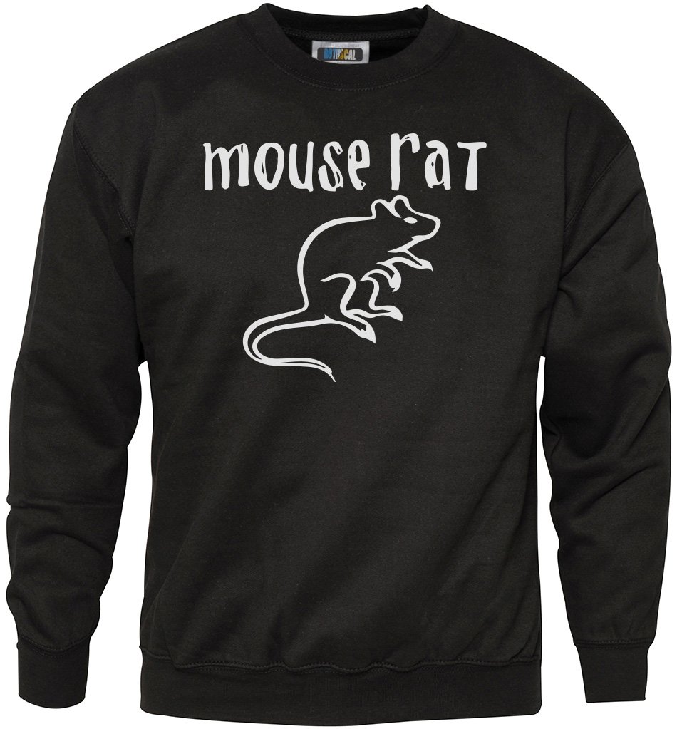 Hotscamp Men's Black Hot Scamp Mouse Rat Sweatshirt - 7-8 Years