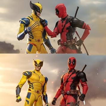 LonullyMege 7 Inch Wolverine and Dead Full Set 2-Pack Action Figure|1/10 Scale Legends Series Collectable Toys with Lots of Accessories and Gift Set