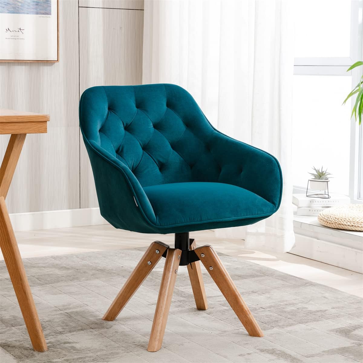 TRIPLE TREE Silla decorativa sin brazos silla de escritorio moderna con