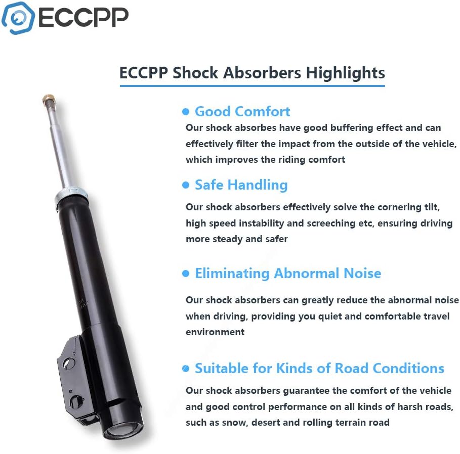 ECCPP shock Struts shock absorbers for 1994-2004 for Ford Mustang shock Struts for 344433 235060 Front and Rear shocks