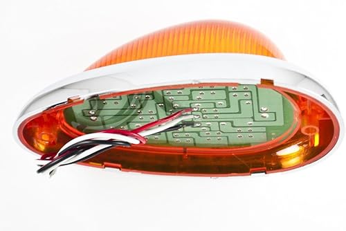 Miniatura 3 de Par (cantidad 2) 6 "ámbar Sleeper Cab LED Side MarkerTurn Led Light Clearance para Freightliner CenturyColumbia montaje en superficie 15LED,