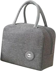 Genérico Bolsa Termica Porta Marmita a Prova de Vazamentos Trabalho Academia Fitnnes Passeio Praia Termica Lancheira Termica Masculino e Feminino na Cor Cinza