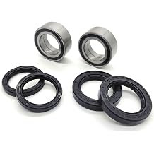 Front Wheel Bearings and Seals Kits Replacement for Hon-da 2000-2006 Rancher 350 TRX350FE TRX350FM 2004-2007 Rancher TRX400FA TRX400FGA 4x4 Only 91051-HC5-003 91256-HC5-003