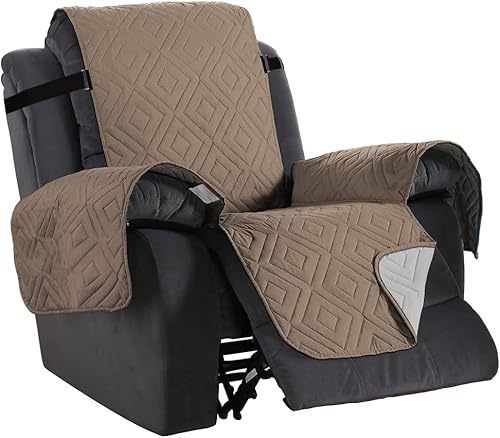 Miniatura 7 de H.VERSAILTEX Funda reversible para sofá biplaza, protector de muebles antideslizante, resistente al agua, correas elásticas de 2 pulgadas, fundas de