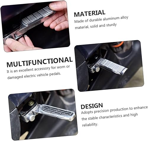 Miniatura 9 de BESPORTBLE 1 par Turtle King Pedal Pedales de bicicleta Motocicleta Eléctrica Reposapiés Bicicleta Reposapiés de la Bicicleta Pies de la Motocicleta