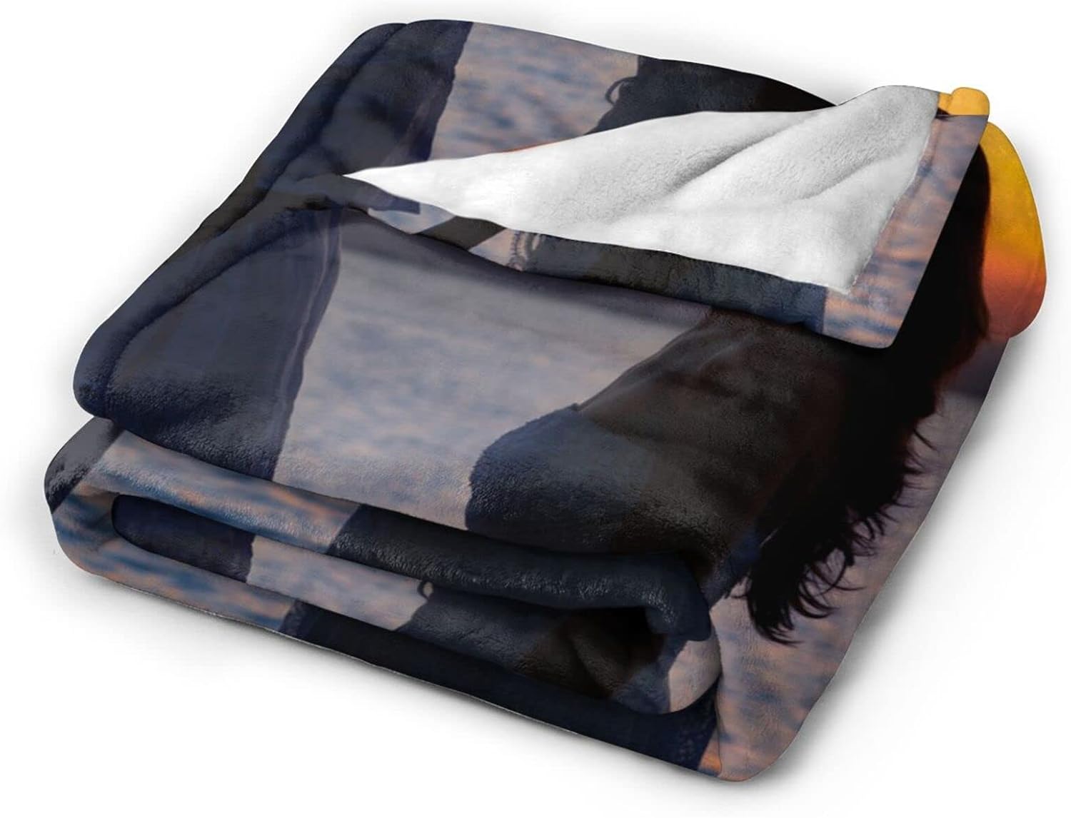 Personalized Throw Blanket Custom Blanket with Photo Collages Customized Blankets for Family, Friends, Dogs or Pets, Used as Souvenirs and Gifts, 1 Photo Collage, 51X79 inch