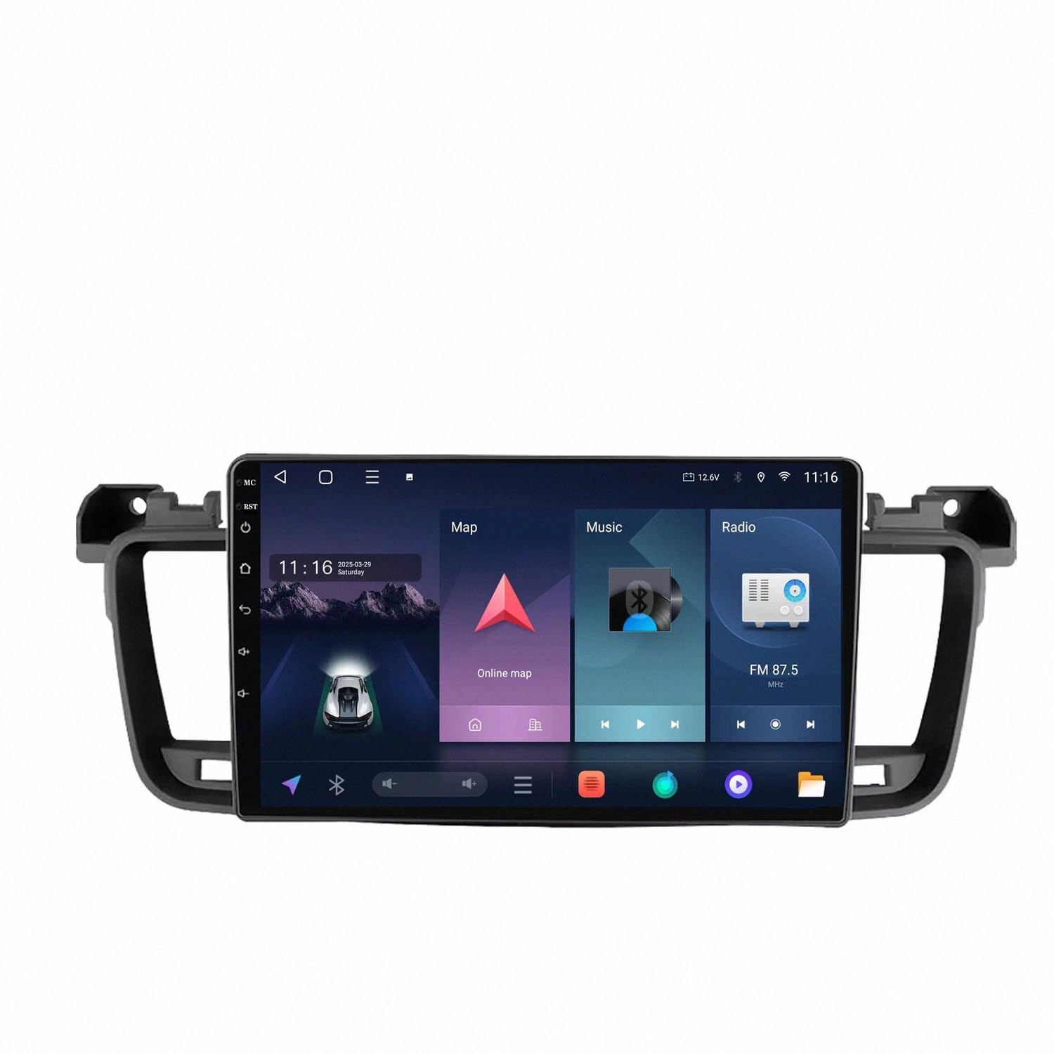 Radio Coche 2 DIN Peugeot 508 Android Auto Inalámbrico Bluetooth Mirror Link 4G 8