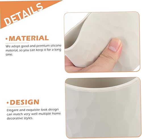 Miniatura 8 de EXCEART 4pcs Pen Holder Silicone Pencil Holder Pencil Holder for Desk Pencil Pot Pen Container Round Pen Cup Pen Cups Makeup Brush Holder Office