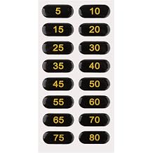 5-80 Weight Stack Stickers for Gym Machine