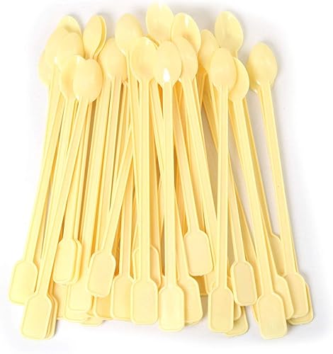 500 unidades de plástico para café y té, cucharas desechables, agitador, mini agitador, agitador de plástico de grado alimenticio, cucharas de té,