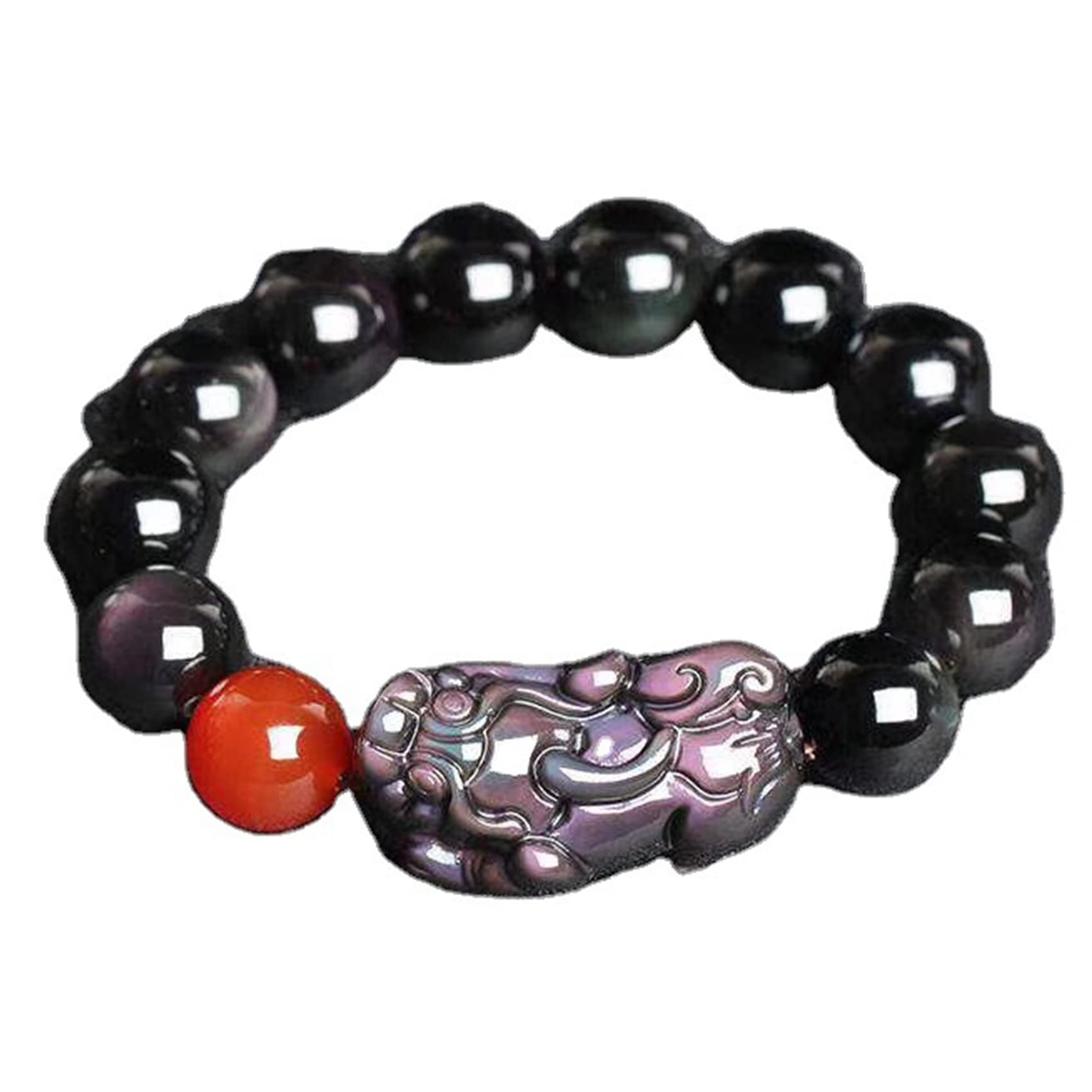 NZPOST Triple Protection Bracelet, Wealth Rainbow Eye Authentic Crystal Reiki Amulet Lucky Wealth Ward Off
