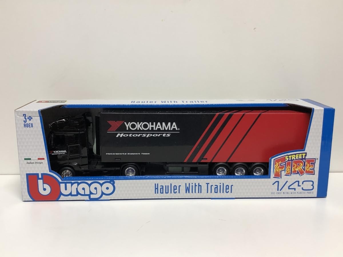 Amazon | burago 1/43 Mercedes Benz Actros トレーラー