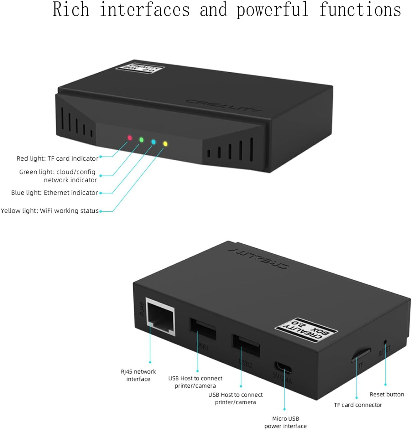 review Creality Smart Kit 2.0 with 8G TF Card, 3D Printer Accessories Remote Control WiFi Box 2.0 and 1080P Time Lapse Photography Web Camera for Ender 3 V2 , Ender 5, CR-10 Series 3D Printers