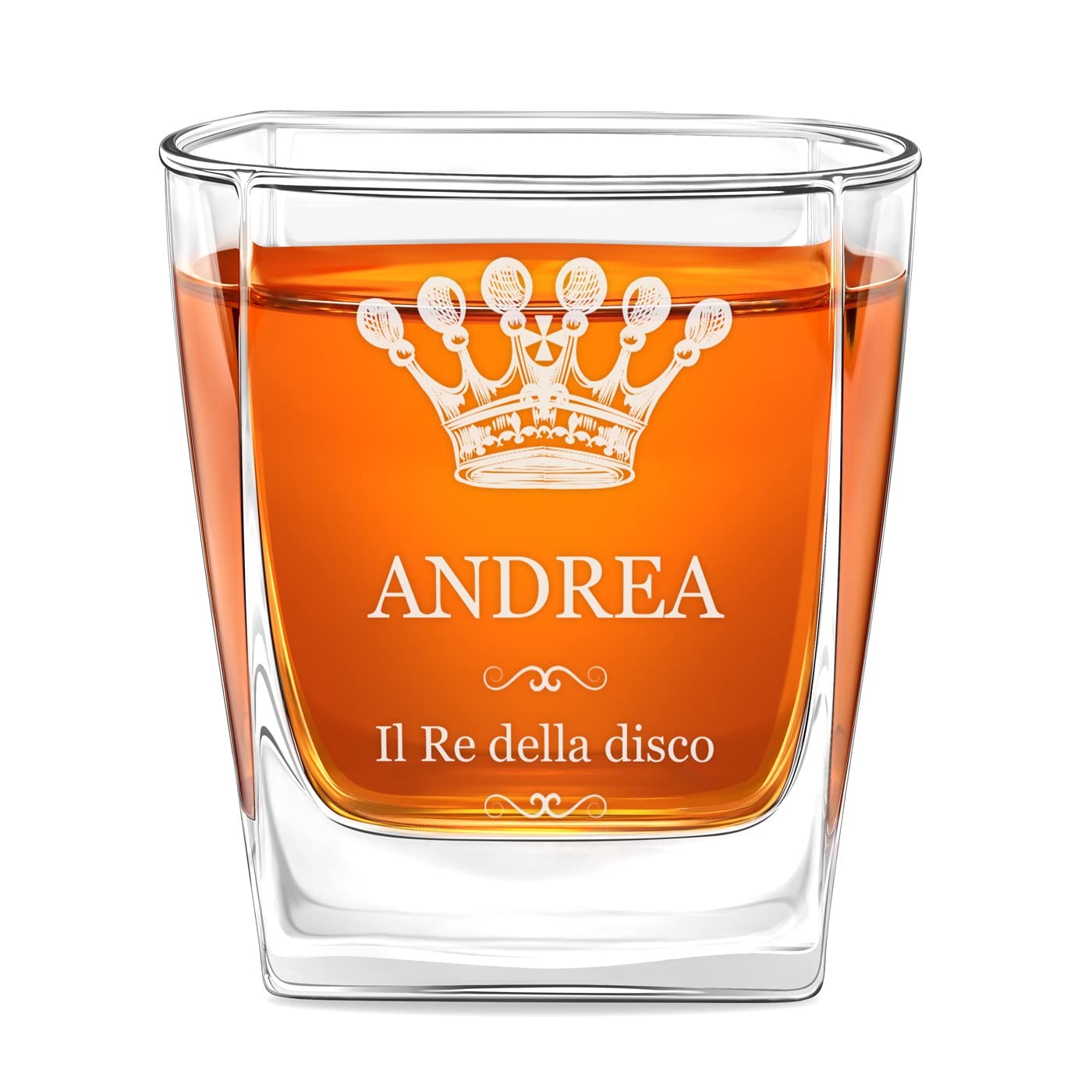 Bicchieri Whiskey Maverton In Vetro | 6 Pezzi Da 250 Ml | Incisione Personalizzabile