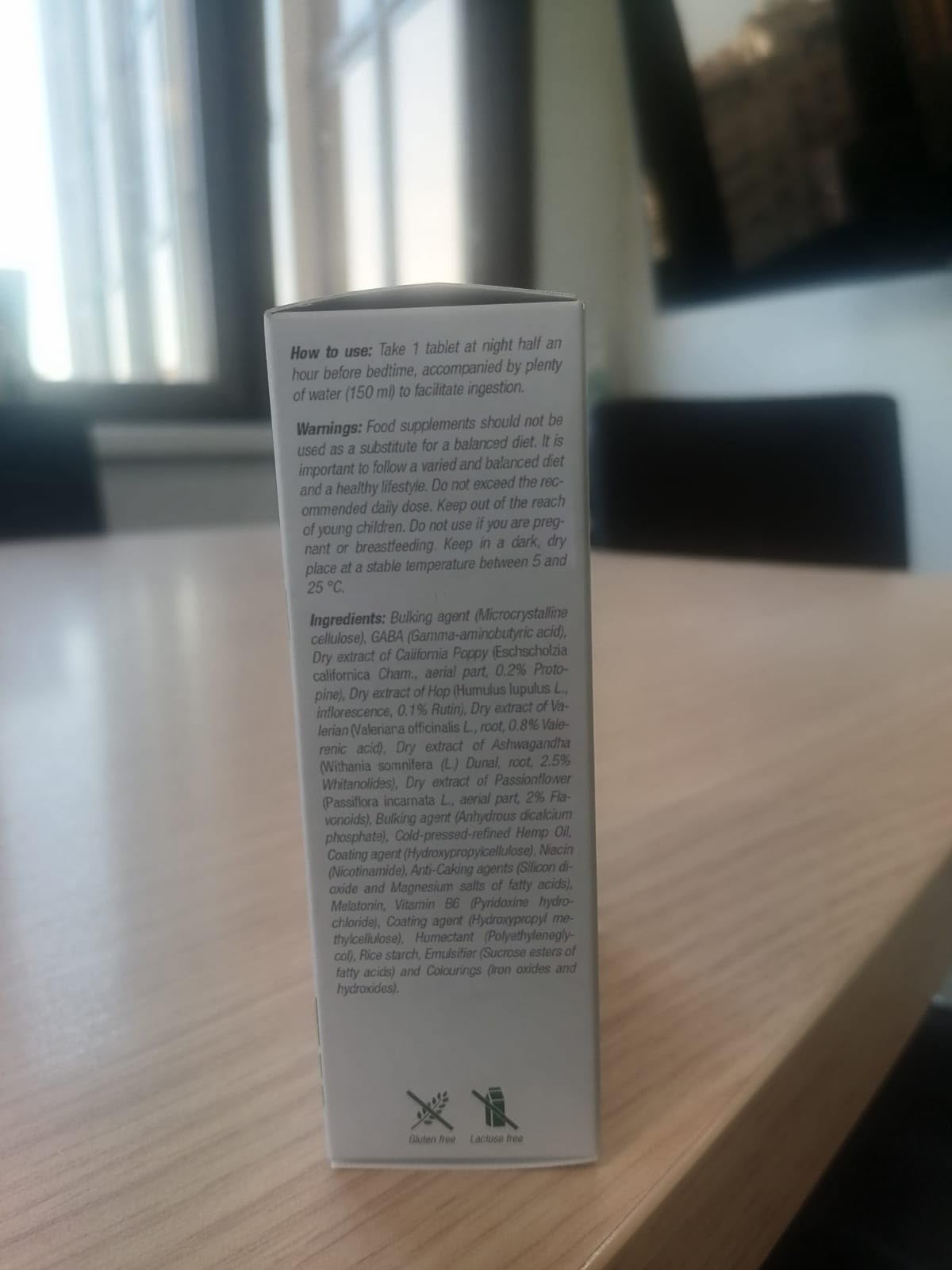 Aceite de Semillas de Cáñamo + Melatonina + Valeriana + Pasiflora + Lúpulo + Amapola de California + Ashwagandha + Vitamina B3 y B6 | 30 Comprimidos | Relajación y Sueño | 1 Toma al Día