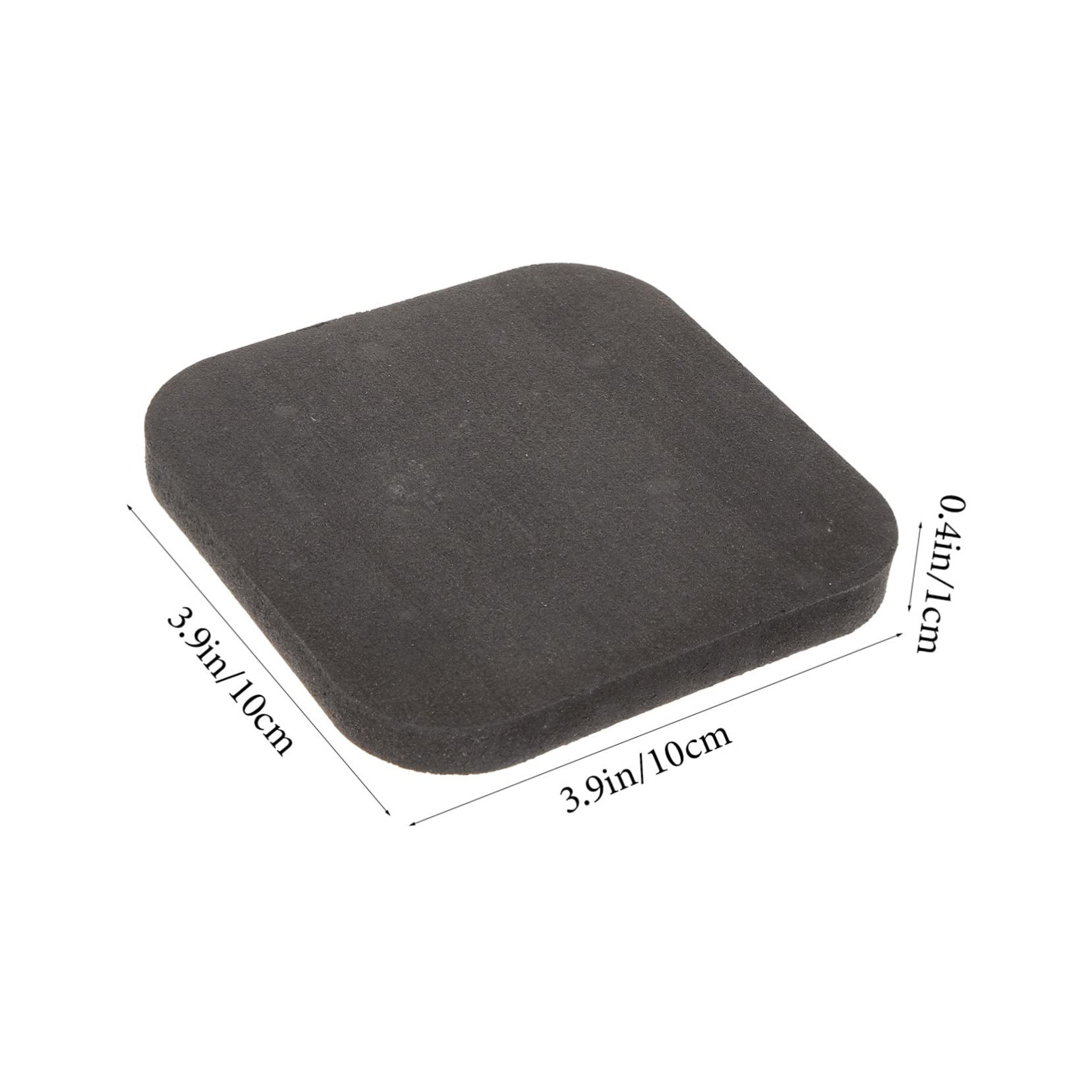 POPETPOP 4Pcs Rubber Floor Mats for Gym Durable Exercise Equipment Pads Non Slip Treadmill Protectors for Home Fitness Piano Drum Vibration Scratch Resistant