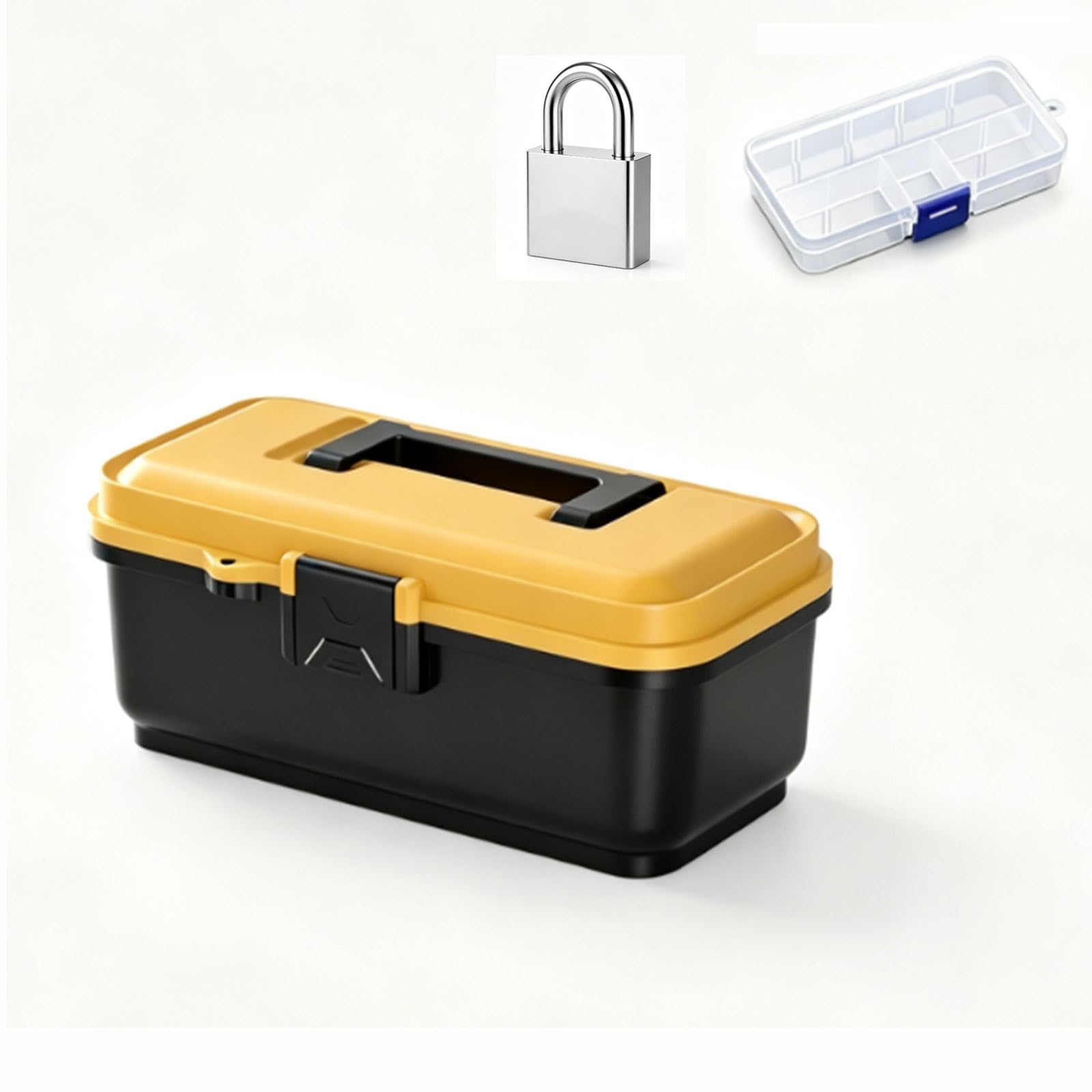Profond Trousse Outils, PP Caisse Outil avec Plateau de Pieces